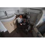 *Commode Chair, Anglepoise Lamp, Baby Doll, and a Wastebin