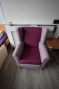 *Lilac Wingback Chair