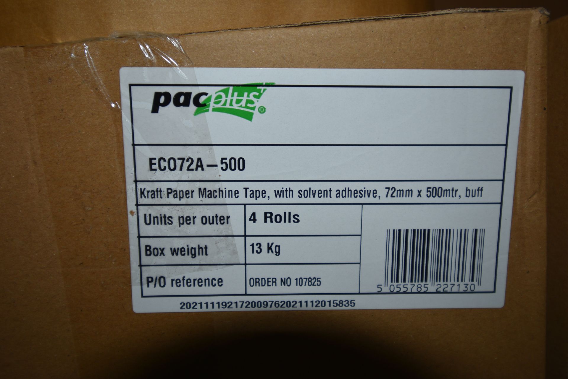 *Two Boxes of 4 Rolls of Solvent Adhesive Craft Paper Machine Tape 72mm ...