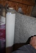 *~3m x 1.4m Roll of Taupe & Ecru Upholstery Fabric