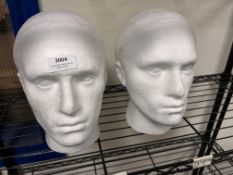 *Two Polystyrene Heads