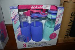 *Zulu Water Bottles 3pk