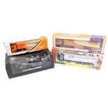 Corgi, Joal and other diecast vehicles, comprising 59522 Scania curtain side trailer, 75701 MAN box