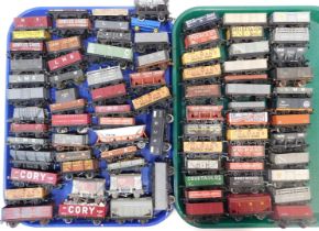 Hornby, Mainline and other OO gauge rolling stock, including seven plank vans, five plank vans, ore