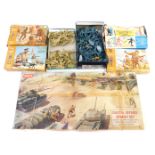 Airfix soldiers and Coastal Defence Assault set, 1:32 scale, including Military Series Russian Infan