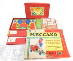Meccano, including outfit number four, accessory outfit 3A, instructions, etc. (a quantity)