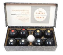 B & A carpet bowls game, in original box.