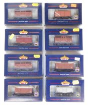 Bachmann Branchline OO gauge rolling stock, including 33-656 cattle wagon LMS brown weathered livery