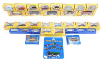 Classix by Pocketbond and Base Toys Limited diecast vehicles, including EM7603 Ford Thames Newbould