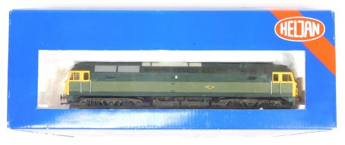 A Heljan OO gauge class 47/O diesel locomotive, 1934, BR two tone green livery, 4703, boxed.