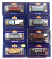 Bachmann Branchline OO gauge rolling stock, including 37-927 three plank wagon, BR with BD crimson c