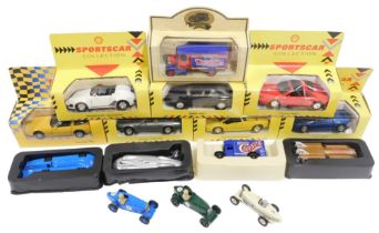 Maisto, Lledo and other diecast vehicles, including Maisto Sports Car Collection Ferrari 348TS, BMW