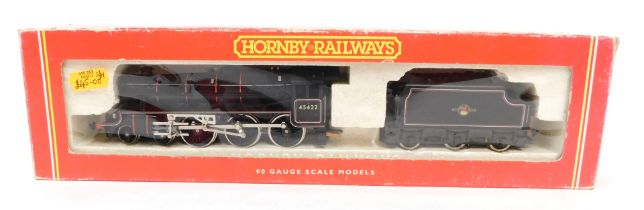 A Hornby OO gauge British Rail Standard Class 5 locomotive, 4-6-0, 45422, BR lined black livery, R29