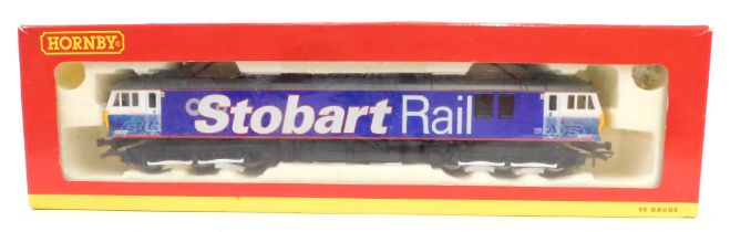 A Hornby OO gauge Class 92 electric locomotive, 92017, Stobart Rail livery, R3057, boxed.