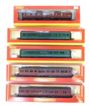 Hornby OO gauge coaches and rolling stock, comprising R4232 LMS Standard Period 3 corridor Third Cla