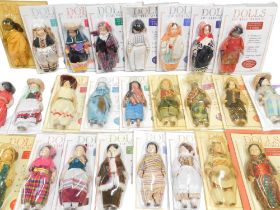 Eagle Moss Dolls of the World Complete Collectors Guide, each with a porcelain doll, including No 1
