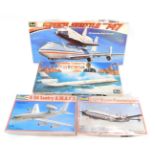 Revell plastic model kits, 1:44 scale, comprising Sir Freddy Laker's Skytrain Passenger Service DC10