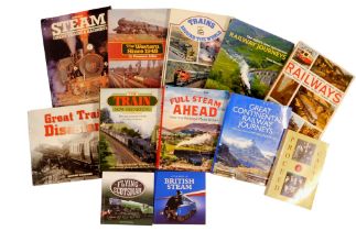 A group of steam and railway related hardback books, comprising Kitchenside (Geoffrey) Great Train D