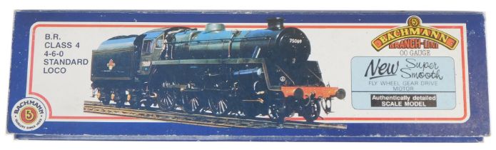 A Bachmann Branchline OO gauge British Rail Standard Class 4 locomotive, 4-6-0, 75073, BR lined blac