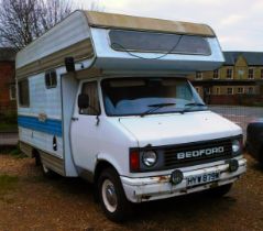 A Bedford CF2 motor caravanette, registration HYW 879W, petrol, white, 2279cc, first registered May