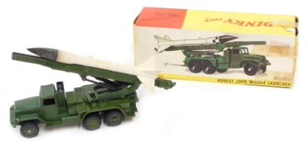 A Dinky Toys 665 Honest John missile launcher, boxed.