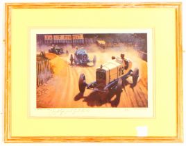 After R A Nockolds. Fuming Murphy Grand Prix 1921 limited edition print, 95/100, 20cm x 30cm, in mod