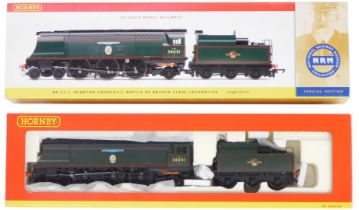 A Hornby OO gauge West Country Class locomotive Winston Churchill 4-6-2, 34051, BR lined green liver