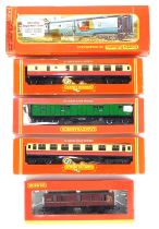 Hornby OO gauge coaches and rolling stock, comprising R6364 CCT utility wagon E94596, R442 composite