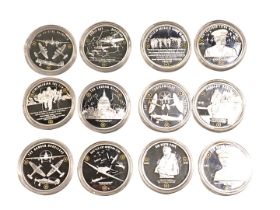 A collection of Windsor Mint Battle of Britain commemorative coins, each in presentation pack, with