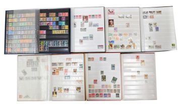 Philately. A collection of Georgian pre-decimal QEII UK stamps postally worn, in presentation albums