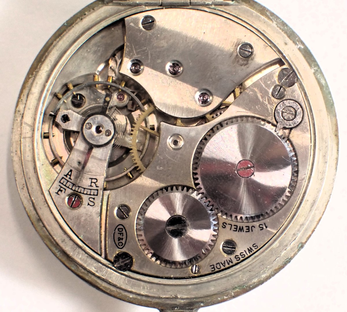 Two pocket watches, comprising a silver cased pocket watch, with key wind movement numbered 5273, in - Bild 4 aus 6