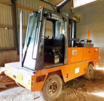 A Boss 556 side loading diesel forklift. To be sold WITHOUT RESERVE and upon instructions from A J