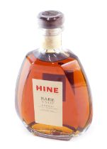 A bottle of Hine rare VSOP cognac.