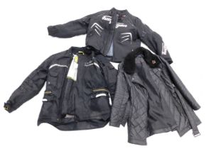 A Furygan motor cycle jacket, size 2XL and a G-mac urban armour motorcycle jacket size XL, and a lad