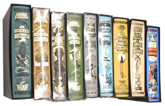 Nine Folio Society volumes, to include The Rise and Fall of The British Empire, A Secret Pilgrimage