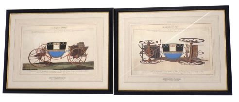 The Coach of Safety, limited edition coloured etchings, for the Marquise of Lansdowne, published by