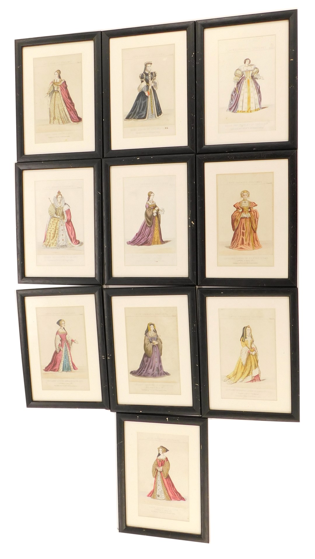A collection of prints, each taken from Lacey's Dramatic Costumes, to include The Wives of Henry VII - Image 3 of 3