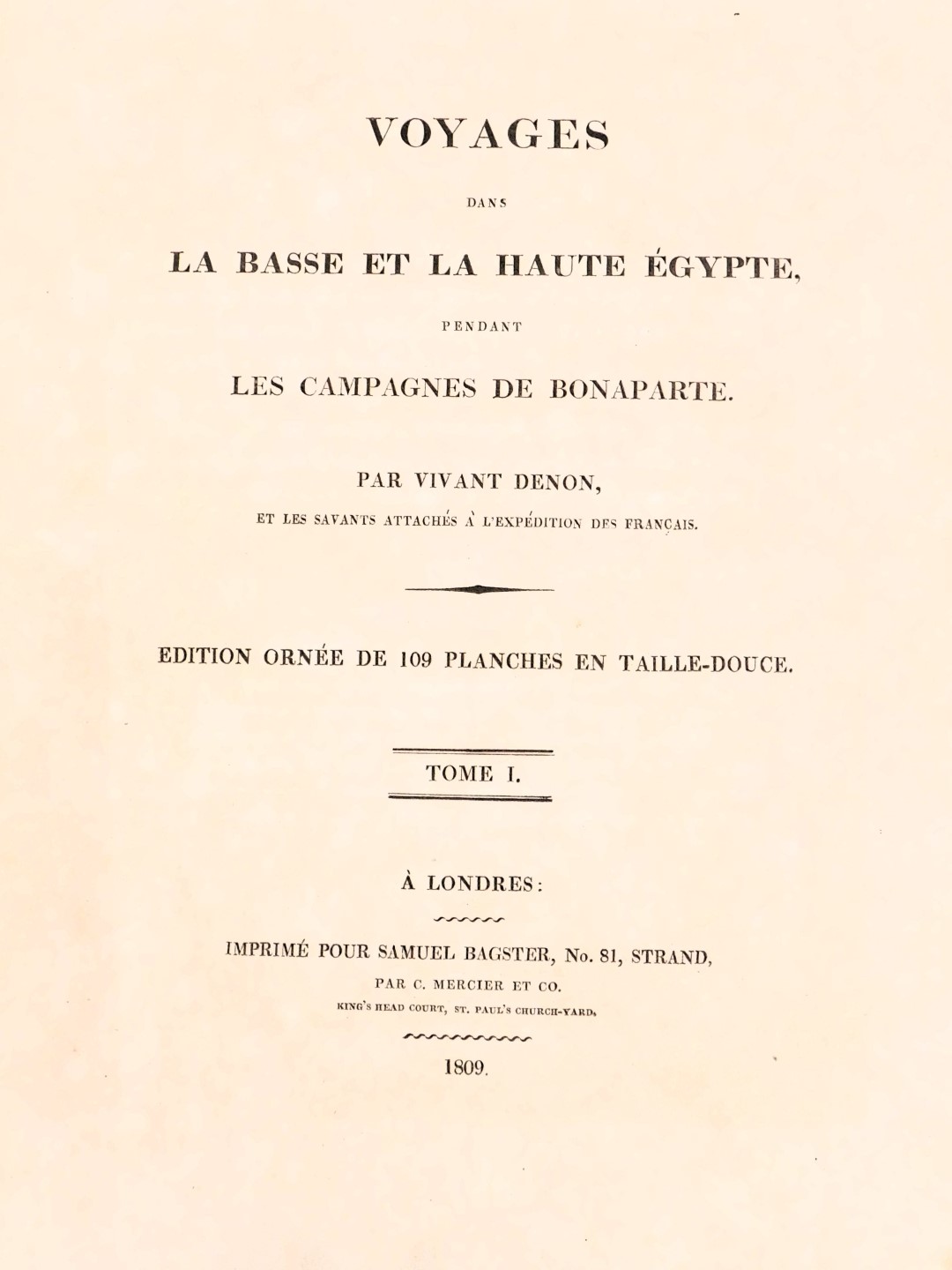 Londres (A). Voyages Dans la Basse et la Haute Egypte, 1809 bound edition. (AF) - Image 2 of 3