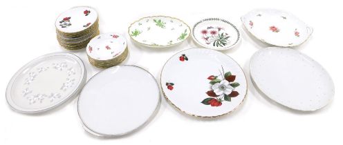 A quantity of ceramics, to include a Cauldon china oval dish (AF), Rosenthal plates decorated with r