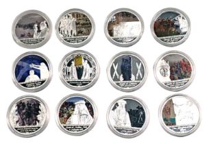 A group of collectors coins, for The history of Scotland, each in presentation pack, with certificat
