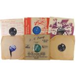 A collection of 78rpm records, to include Elvis Presley Jail House Rock, Michael Holiday All of You,