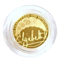 The Royal Mint Elizabeth II 2022 £25 gold coin, 39.94g, cased.