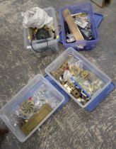 Various DIY supplies, to include handles, wheels, brackets, mouldings, etc. (a quantity)