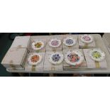 A group of Royal Albert collectors floral plates, boxed.