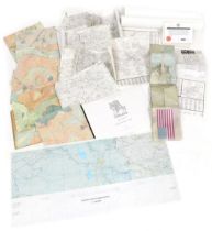 An assortment of British Military and American flight maps, featuring Iran, Iraq, Kuwait, etc., incl