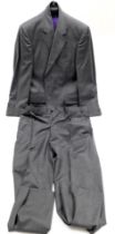 A Gieves & Hawkes gentleman's grey wool two piece suit, the jacket with silk lining.