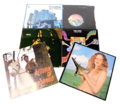 Six LP albums, comprising Pink Floyd Wish You Were Here, Ground Hogs Blues Obituary, The Who A Quick