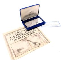 A National Collectors Mint 1991 one dollar silver certificate, cased.