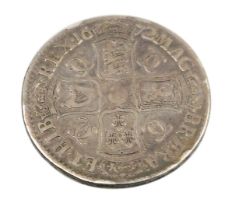 A Charles II silver crown 1672.