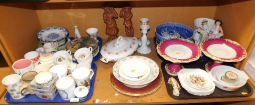 Ceramics, to include bowls, plates, cups, tureen with cover, etc. (4 trays and loose)